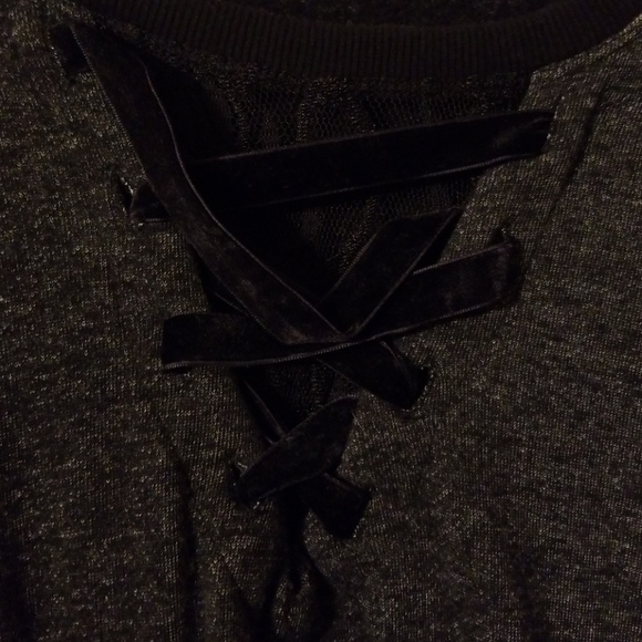 Heather black sweat shirt - Picture 2 of 3